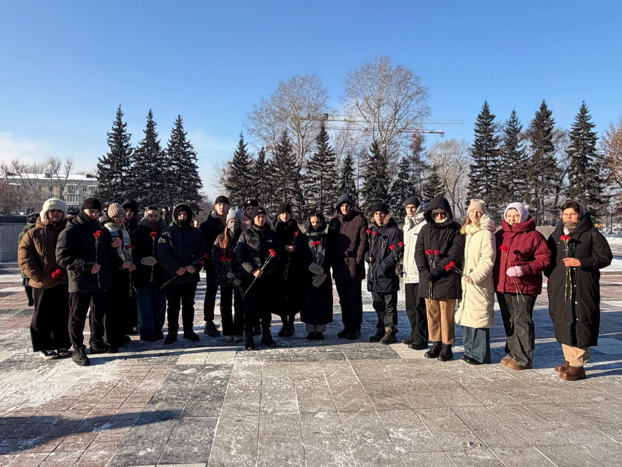 Студенты Иркутского ГАУ приняли участие в митинге, посвящённом 82-й годовщине снятия блокады Ленинграда фото
